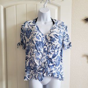 🥳HP🎉H&M Floral Top CutoutSleeves & flare Bottom